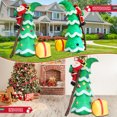 Edergoo Inflatable Christmas Tree with Santa 7FT for Outdoor Decoration