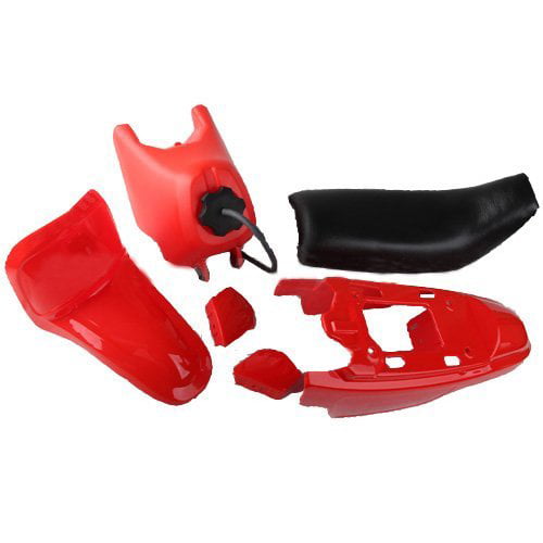 Red FLYPIG Plastic Fender Body Seat Gas Tank Kit for Yamaha PW50 PY50 PW 50 