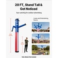 thumbnail image 2 of Tubo inflable VEVOR para hombre de 20 pies de altura, Wacky Waving Dancing, 2 of 9