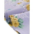 thumbnail image 6 of INSPIRE CHIC Women's Boho Blouse Floral Print Tie Neck 3/4 Sleeve Casual Tops XS Light Purple, 6 of 8