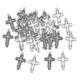 thumbnail image 3 of 100 Uds de abalorios de Aleación antigua Sunnimix 35x23mm Colgantes de dijes de cruces, 3 of 8