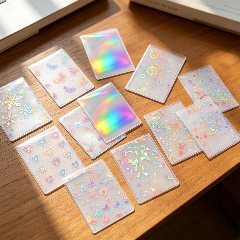 glitter card sleeves 10pcs) M5 Pp Clear - Milky size trading card game like Magic Premium Preferred Protection 100 Pink