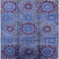 thumbnail image 1 of Ahgly Company Machine Washable Indoor Square Industrial Modern CornflowerBlue Area Rugs, 3' Square, 1 of 7