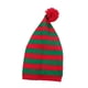 thumbnail image 2 of Gorro de punto navideño, gorro portátil, manualidades con pompones, gorro de crochet cálido para Rojo Verde, 2 of 9