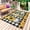 Black, variant on Sunflowers Gnomes Outdoor Rug for Patio/Deck/Porch, Non-Slip Large Area Rug 5 x 7 Ft, Summer Botanical Blooms Floral Check Indoor Outdoor Rugs Washable Area Rugs, Reversible Camping Rug Carpet Runner