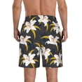thumbnail image 3 of Naloa Lilies Flowers Men's Beach Shorts, Surfing shorts, Swim trunks, Quick Dry Swim Trunks for Surfing Beach Fun - X-Large, 3 of 9