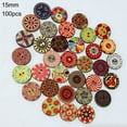 thumbnail image 1 of 100Pcs Painted Gear Wooden Buttons for Handwork Sewing Scrapbook Clothing Crafts Accessories Gift Card 15-25mm;100Pcs Painted Wooden Buttons for Handwork Sewing Scrapbook Clothing Crafts, 1 of 7