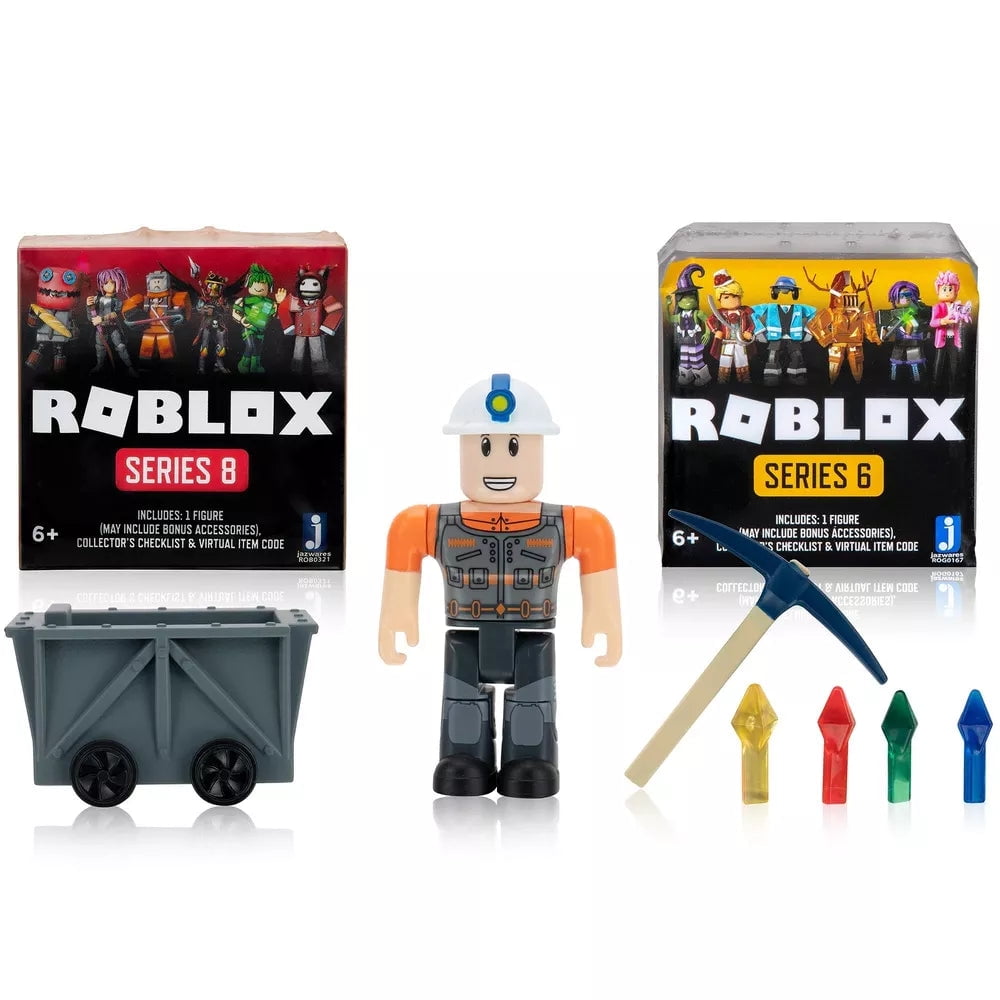 Roblox Megaminer Action Figure (Includes 2 Mystery Packs!)
