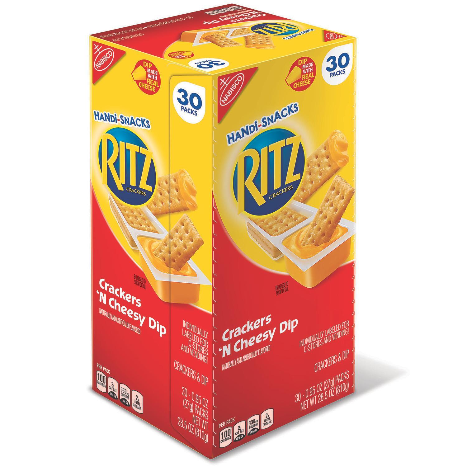 Nabisco HandiSnacks Ritz Crackers ‘N Cheesy Dip (30 pk.) Walmart