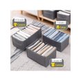 thumbnail image 5 of 1pc Upgraded Foldable Storage Box, Thickened Textile, Handle Design, Sorting Underwear/Socks/Pants Storage Box, Closet Organizer, 5 of 5