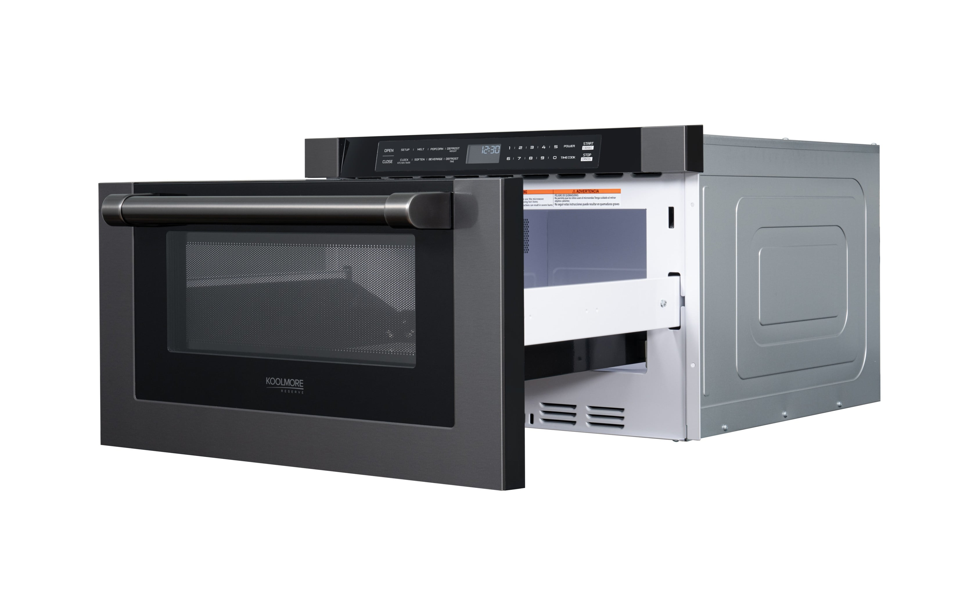 24 in. Black Stainless Steel  Microwave Drawer, 1.2 Cu. Ft Capacity