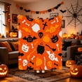 thumbnail image 4 of OutmaxHome Halloween Theme Print Throw Blanket, 39.4x59.1 Inch Soft Lightweight Comfortable Blanket, for Bedroom Livingroom Sofa Holiday Party, 4 of 6