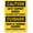 Warning Sign 4, variant on Bilingual Notice Vendors and Visitors Must Register 8"x12" Metal Tin Sign, Specialty Bilingual/Spanish No.6856, Facility Sign