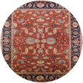 thumbnail image 1 of Ahgly Company Indoor Round Mid-Century Modern Light Copper Gold Oriental Area Rugs, 6' Round, 1 of 6