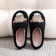 thumbnail image 5 of WOYY Winter Furry Slippers For Women Cute Cow Print Warm Comfort Indoor House Shoes, 5 of 8