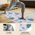thumbnail image 4 of Lavender Dinosaurs Hatching Eggs Hot Yoga Mat Towel Non Slip for Hot Yoga - Quick-Drying Yoga Mat Cover with 4 Corner Pockets with Travel Bag - Hot Yoga Towel Non Slip 70"x26", 4 of 6