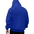 thumbnail image 4 of Siilsaa Mens 2024 Casual Cotton Hooded Collar Drawstring Hoodies Pullover Sweatshirts Casual Long Sleeve Shirts Blue,3XL, 4 of 4