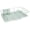 Mint, variant on Metal, Plasic 3 Piece Dish Drainer Rack Set with Drying Board and Utensil Holder, 17" x 12" x 5", Beige