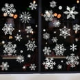 thumbnail image 4 of Christmas Static Stickers Easy to Use Removable PVC Glitter Windows Static Snow Flower Sticker for Home, 4 of 4