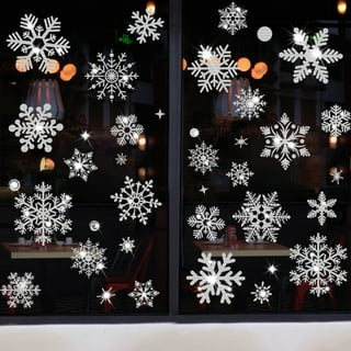 Window Snowflakes are So Easy using Window Snow Spray! - Leap of