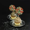 thumbnail image 3 of Sparkle Tinsel Decorations,Portable Foil Firework Cake Toppers,QZS Cocktail Toothpicks,Fruit Cocktail Supplies for Indoor and Outdoor(Red,Green), 3 of 6