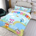 thumbnail image 3 of Aventura con Los Choopies Conjunto de sábanas temático, trío de piezas, cómodo y amigable con la piel, diseño único, regalo de decoración para el hogar para familiares, amigos y fans,173cm *218cm, 3 of 6