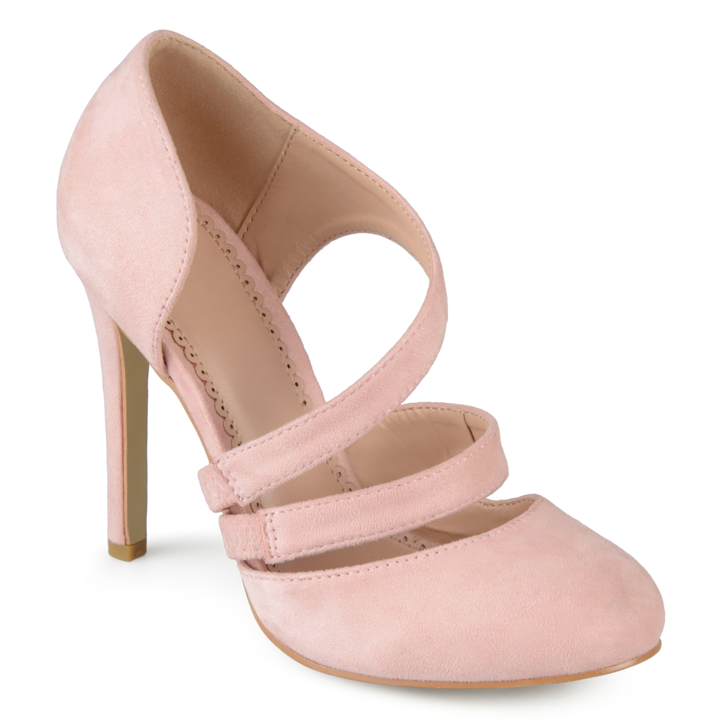 Women's Round Toe Faux Suede Crossover 