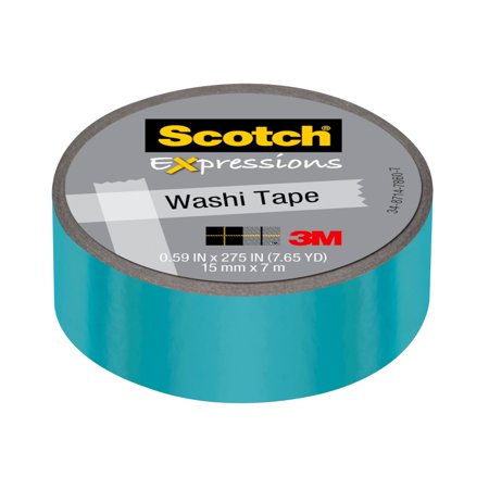 UPC: 0076308928629 | Scotch Expressions Washi Tape  Iridescent Blue  1 Roll
