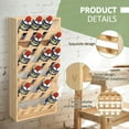 thumbnail image 3 of 6 Tier Spray Paint Storage Rack, 24 Can Wall Mount Organizer, Wood Shelf Holder for Garage, Kitchen, Studio, 3 of 6