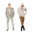 thumbnail image 1 of kusrkot 2x 1:64 Personnes Peintes à la Main la Construction de Sable Table Décor Modèle Enfants Jouets, 1 of 9