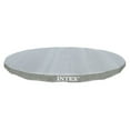 thumbnail image 1 of Intex 28041E UV Resistant Deluxe Debris Pool Cover for 18-Foot Intex Ultra Frame Round Above Ground Pools, Gray, 1 of 8