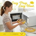 thumbnail image 3 of Just Cook 2 Section Duck Locktop Microwave Safe Stainless Steel Bento 1000 ml (Yellow), 3 of 8