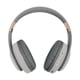 thumbnail image 4 of Auriculares inalámbricos Bluetooth de color gris, orejeras telescópicas grandes de metal, 4 of 5