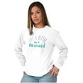 thumbnail image 5 of Life Better As Mermaid Beach Lover Women's Long Sleeve T Shirt Brisco Brands S, 5 of 6