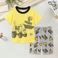 thumbnail image 2 of HCNTES Pajama for Boys Short Sets Summer Pjs Kids Toddler Jammies Cotton Excavator Sleepwear Clothes Shirts Set Baby Boy Clothes, 2 of 8
