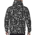 thumbnail image 7 of Pofeuu Daisies Flowers Print Mens Casual Hooded Collar Drawstring Hoodies Pullover Sweatshirts Casual Long Sleeve Shirts-3X-Large, 7 of 7