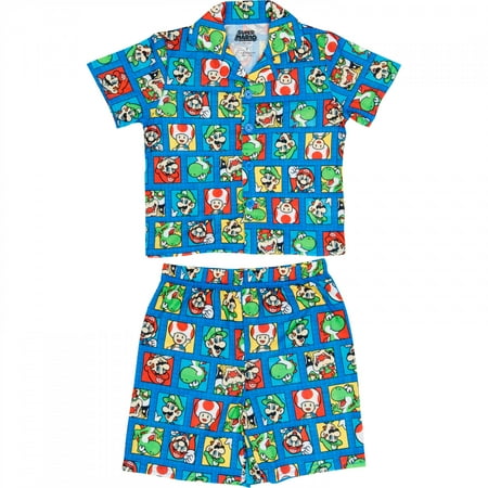 Super Mario Bros. Character Select Toddler Pajama Set-Toddler 2T Super Mario Bros. Character Select Toddler Pajama Set-Toddler 2T