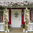 thumbnail image 2 of SEANATIVE Vintage Flower Door Banner 2 Piece Porch Sign Hanging Flag Porch Flags Holiday Home Party Deocrations Yard Front Door Decoration 12.6 x 70.8 Inch, 2 of 7