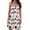 Brown, variant on IROINNID Women's Sleeveless Prints A-Line Dress Summer Slash-Neck Backless Chest Wrap Pleated Sling Dresses Square Neck Short Dress