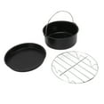 Fryer Accessories Stainless Steel Baking Cake Barrel Pizza Pan Grill