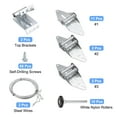 thumbnail image 2 of Charnière de Porte de Garage & Kit de Réglage à Rouleau, Ensemble de Porte de Garage 6200ZZ Rouleau Noir Sans Couverture pour Porte 16 x 7 Pieds, 2 of 6