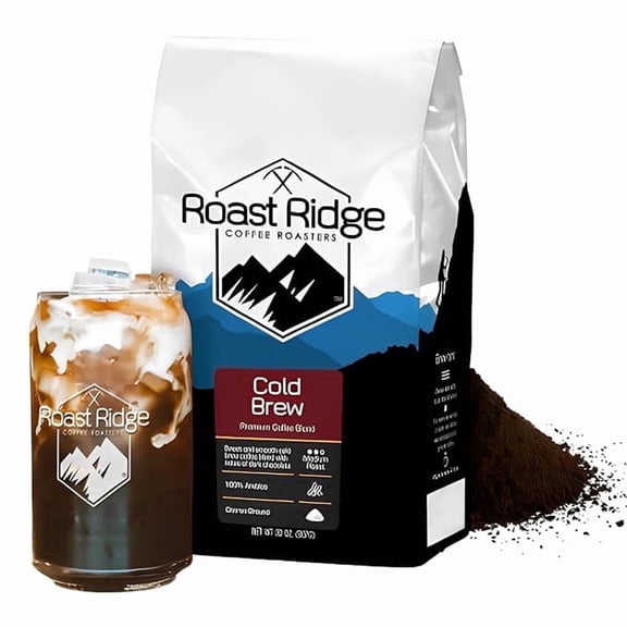 Roast Ridge Ground Cold Brew Coffee Blend, Medium Roast, 2 lb