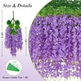 thumbnail image 5 of Wisteria Hanging Flowers, 3.6 Feet/Pcs Pink Wisteria Artificial Flowers, Fake Wisteria Flowers Garland, Hanging Wisteria Vines for Bedroom Wedding Home Party Wall Decoration, 5 of 5
