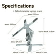 thumbnail image 4 of Support Pliable en Alliage d'Aluminium Gris pour Ordinateur Portable avec Design Rafraîchissant en Forme de X - Hauteur et Angle Réglables, Capacité de Charge Robuste de 22lb, Portable pour Ordinateurs Portables/tablettes de 16 Pouces en Dessous, Rehausseur Ergonomique de Bureau, 4 of 6