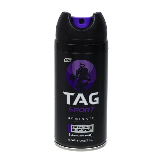 Tag TAG1 3.5 oz Dominate Sport Fragrance Body Spray for Men, Pack of 3