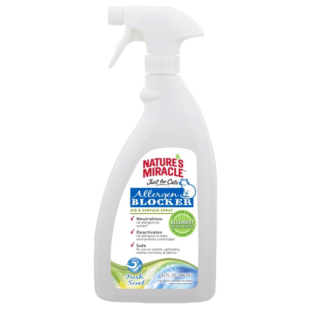 Nature's Miracle Just For Cats Allergen Air & Surface Blocker Spray