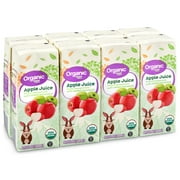 Great Value Organic Apple Juice, 6.76 fl oz, 8 Count Boxes