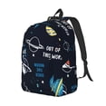 thumbnail image 2 of Daiia Space Vintage Canvas Backpack for Men and Women ,Hiking Backpack,Travel Laptop Bag for School,Large Capacity Backpack, 2 of 8