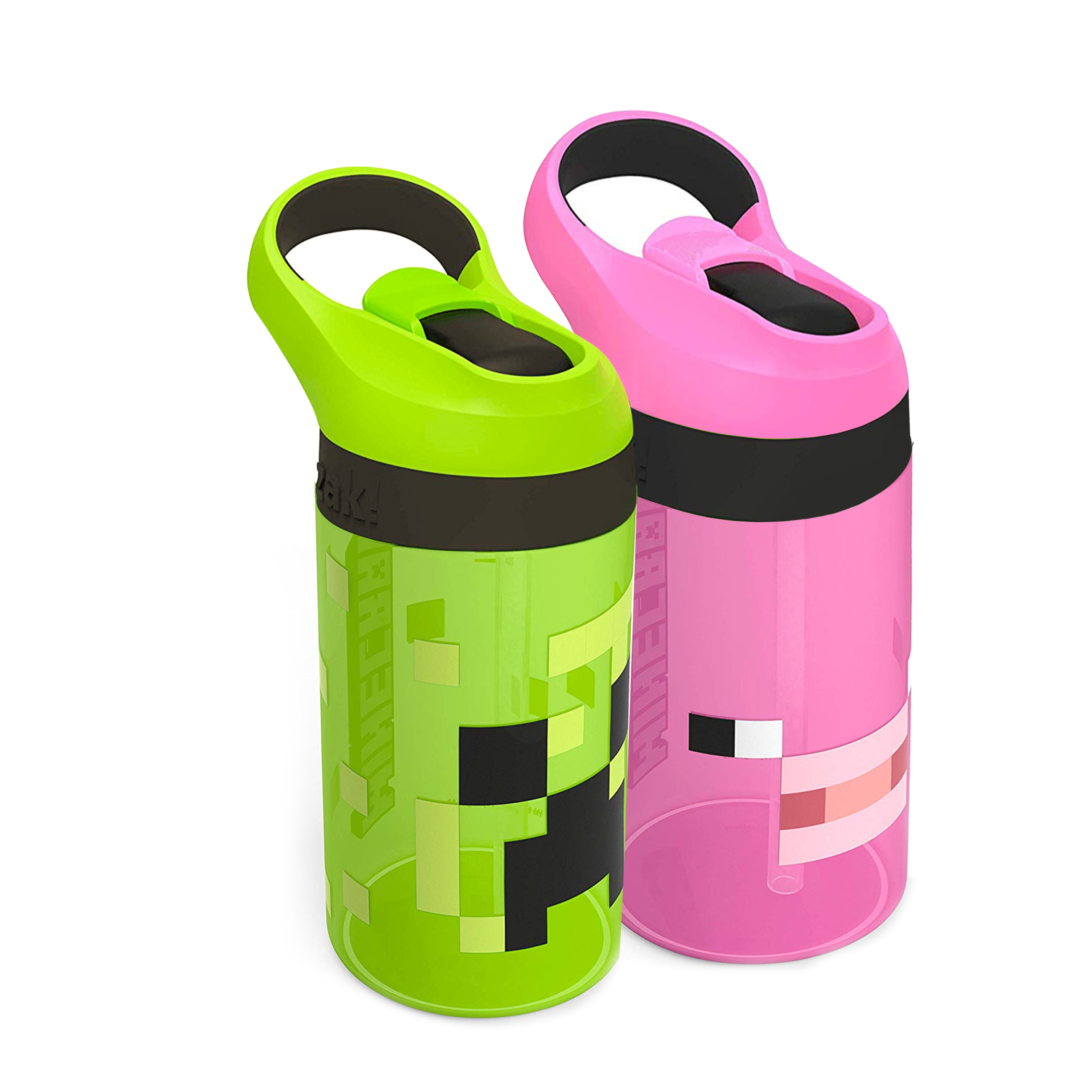 Zak Designs Minecraft Kids Water Bottle, 16 oz, 2-Pack photo 5
