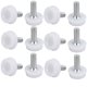 thumbnail image 1 of Uxcell paquete de 12 D25 M8x20mm Pie Nivelador Ajustable de Base Plástica para Muebles, 1 of 2